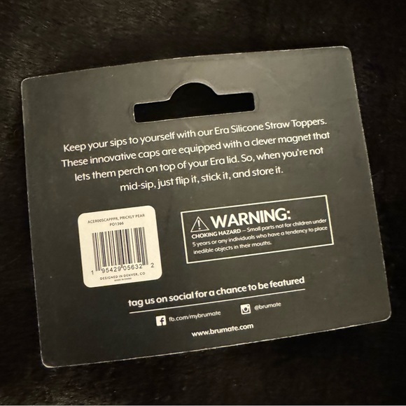 NEW! BRUMATE Prickly Pear Magnetic Era Straw Covers Set of 2 New in Pkg! - Picture 7 of 11